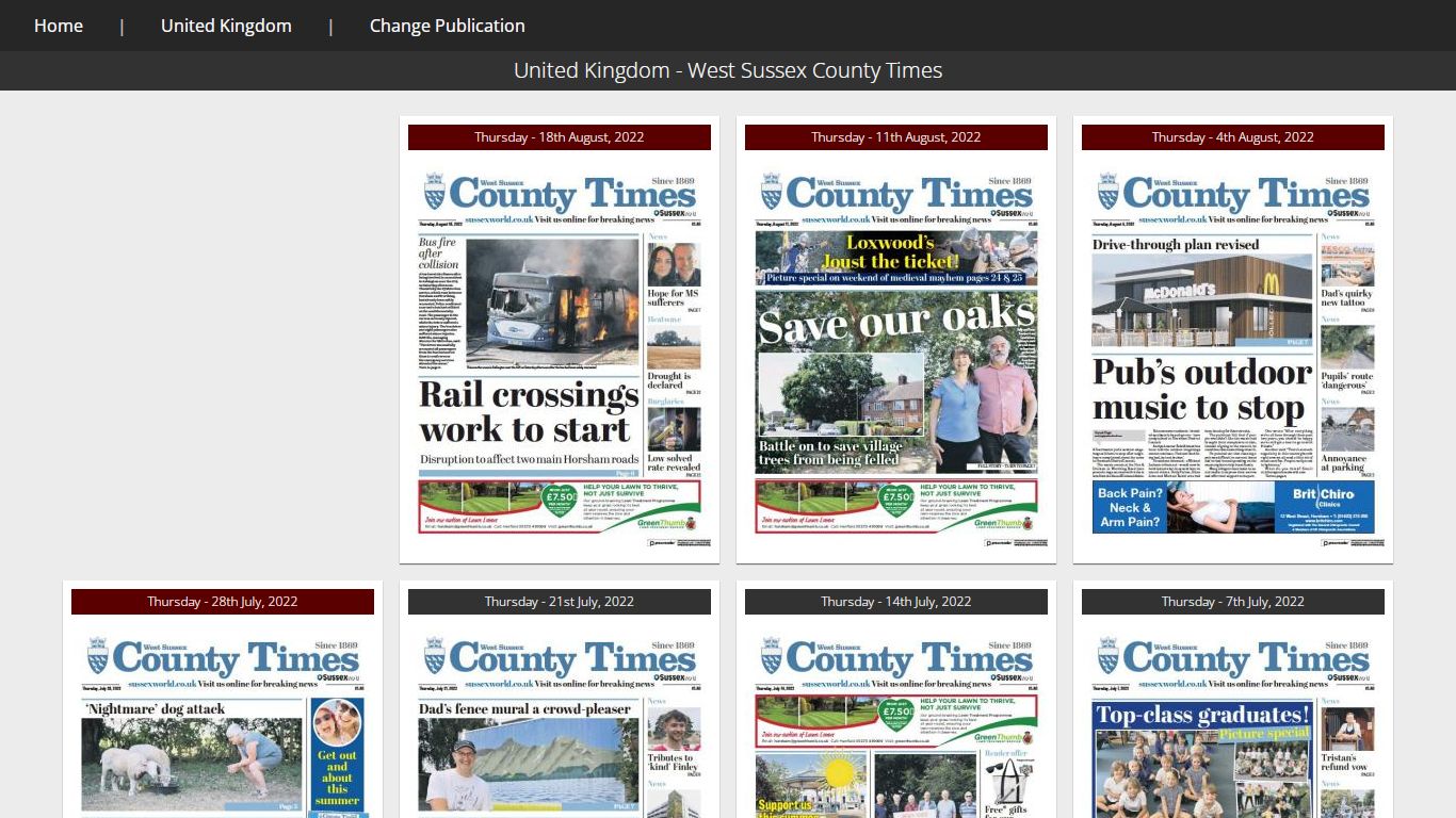 Read The West Sussex County Times Online